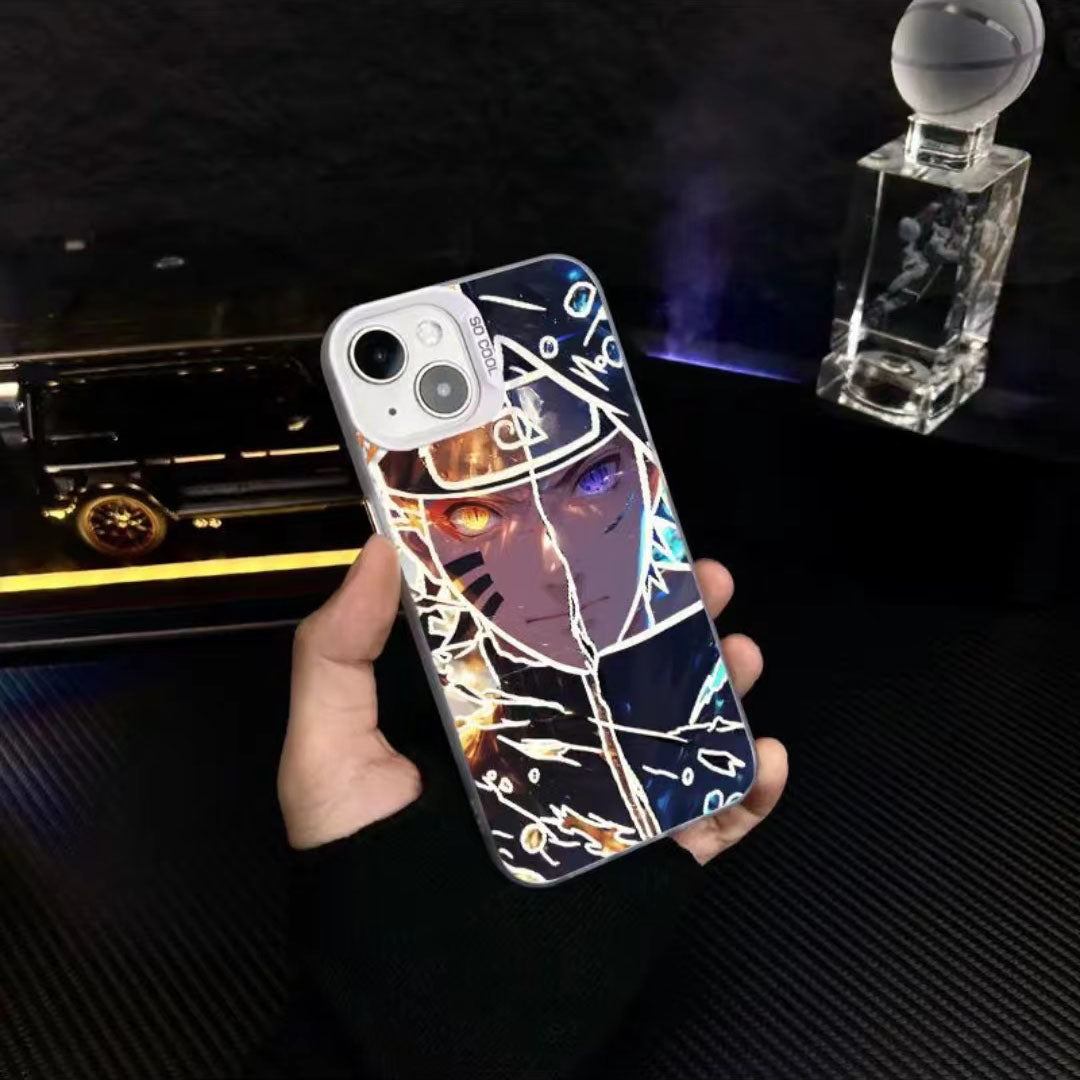 Coque de téléphone antichoc en silicone Uchiha Sasuke pour iPhone