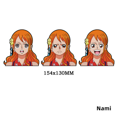 Luffy / Zoro / Nami 3D Gradient Stickers