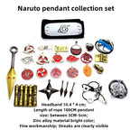 Naruto Naruto Uzumaki Sasuke Uchiha Anime Jewelry Gift Set, Ninja Kunai Headband Sharingan Pendant Collection Box