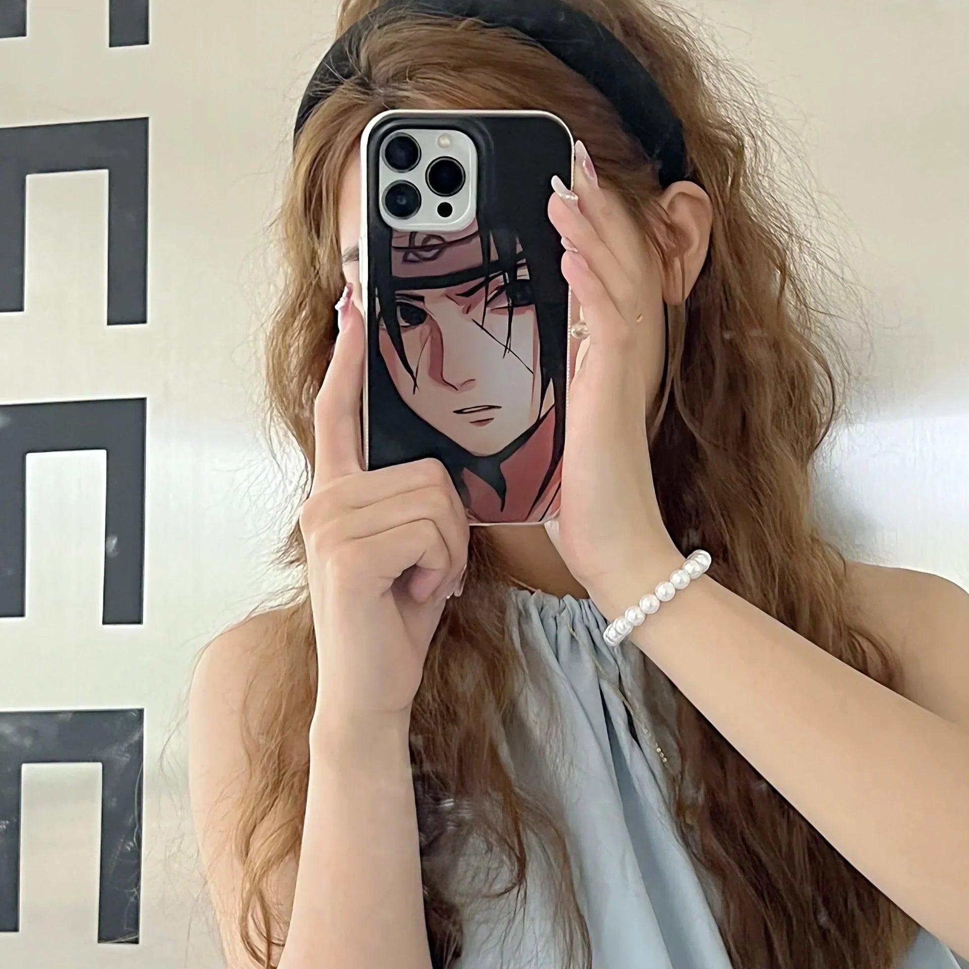 Coque de téléphone Itachi/Gaara Apple exquise en silicone anti-collision