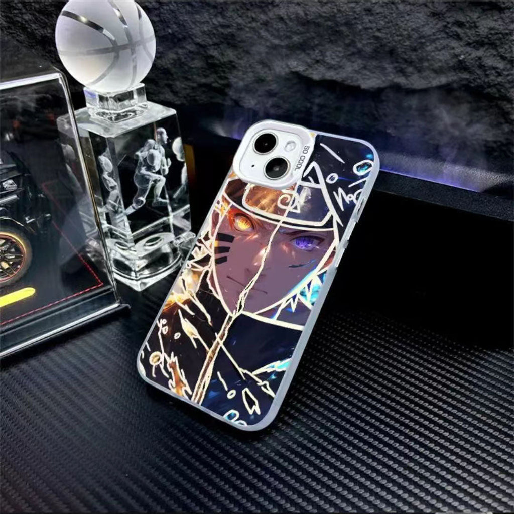 Coque de téléphone antichoc en silicone Uchiha Sasuke pour iPhone