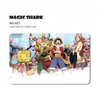 Autocollants de carte bancaire Luffy/Zoro épaissis avec gommage cristal personnalisés