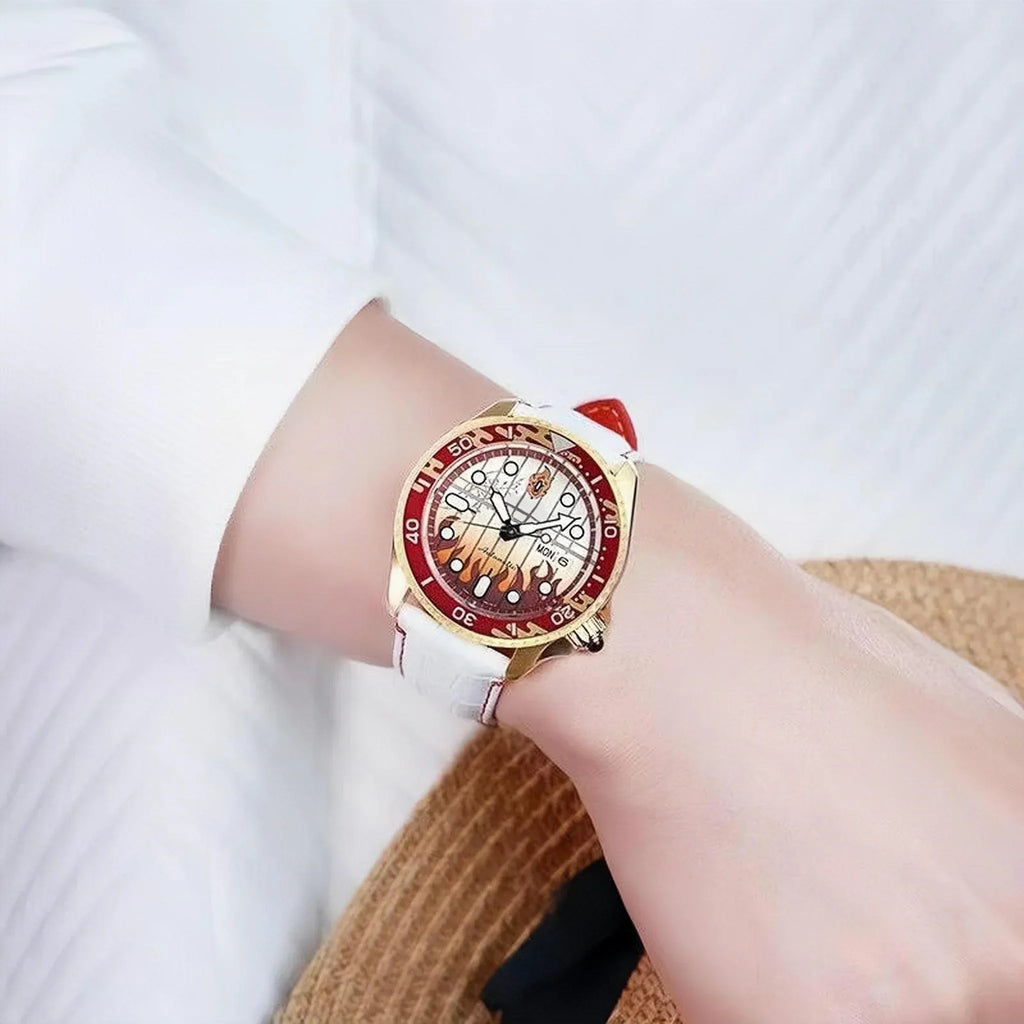 Montre à quartz unisexe Rengoku Kyoujurou, étanche 100 mètres