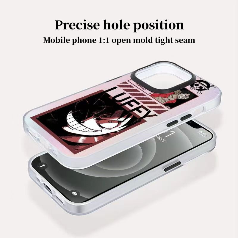 Coque de téléphone Luffy/Zoro/Shanks en silicone antichoc pour iPhone