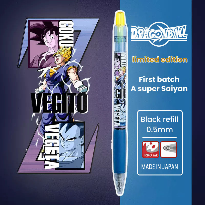 Stylo bille Goku/Vegeta Cool Push - Ressentez la puissance de l'anime en écrivant