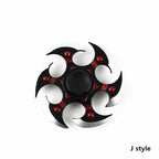 Figurine Sharingan avec hand spinner en métal pour soulager le stress