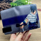 Portefeuille en cuir exquis Sasuke/Itachi/Kakashi avec design grande capacité et excellente qualité