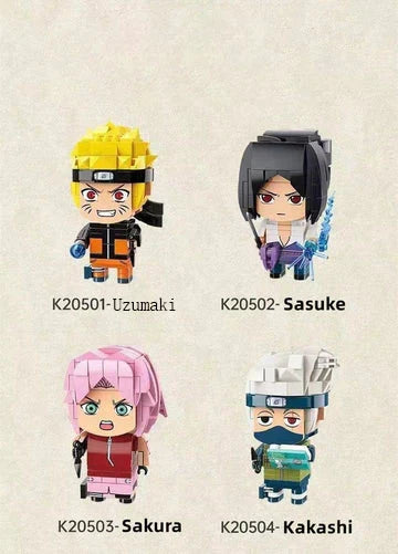 Uzumaki/Sasuke personnage original de jouet de construction en briques