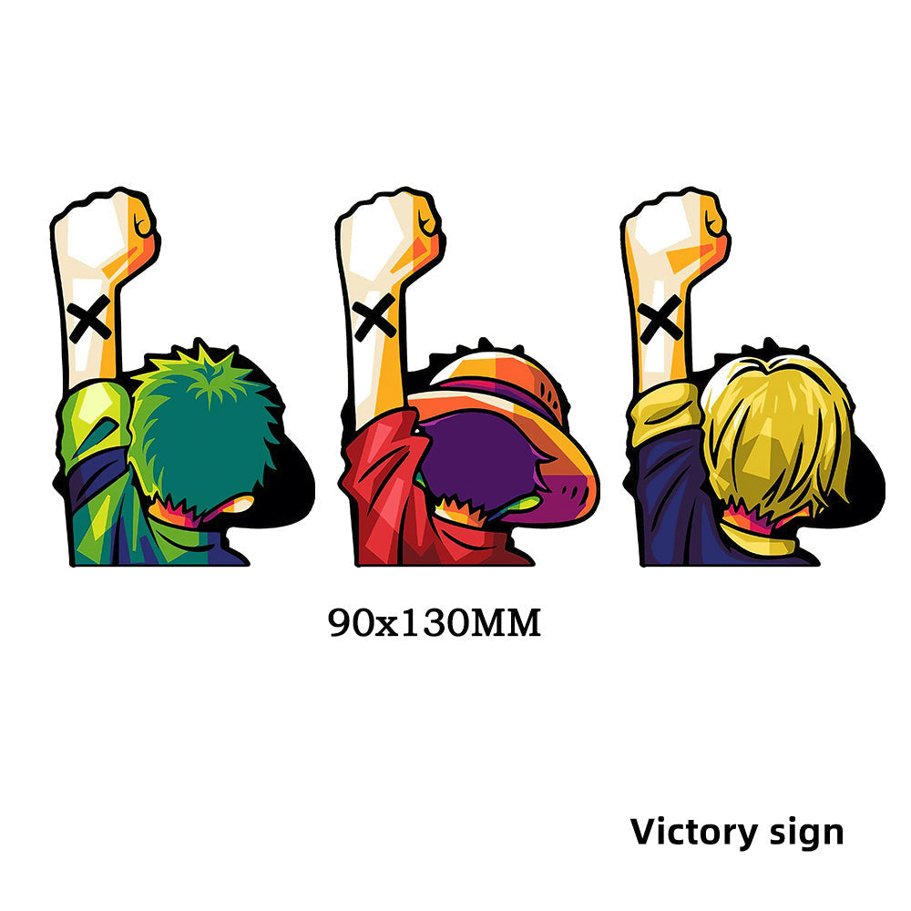 Luffy / Zoro / Nami 3D Gradient Stickers