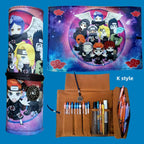 Itachi/Sasuke motif haute définition Impression magnifique défilement de dessin animé trousse créative