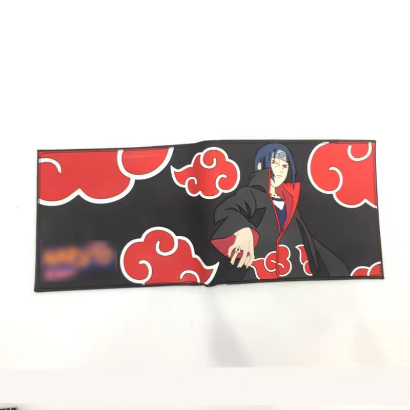 Portefeuille Uchiha Itachi à la mode et exquis, cuir de qualité, compartiments raisonnables, style de rangement pratique