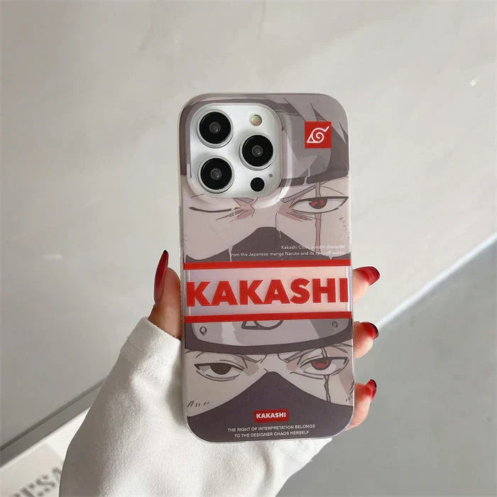 Coque de téléphone anti-collision en silicone tendance exquise Uzumaki/Sasuke/Kakashi Apple
