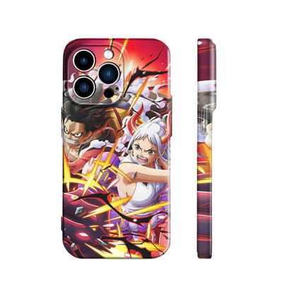 Luffy & Yamato Together Against The Storm | One Piece 3D Printed Anime Phone Case