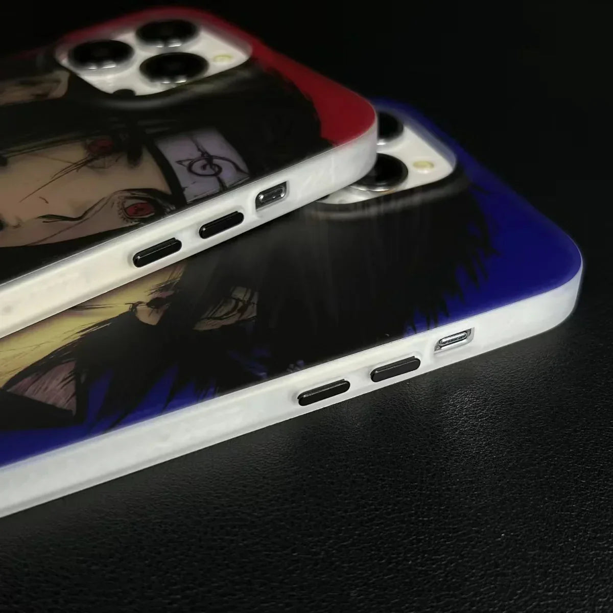 Sasuke/Itachi Coque de téléphone anti-collision en silicone tendance raffiné Apple