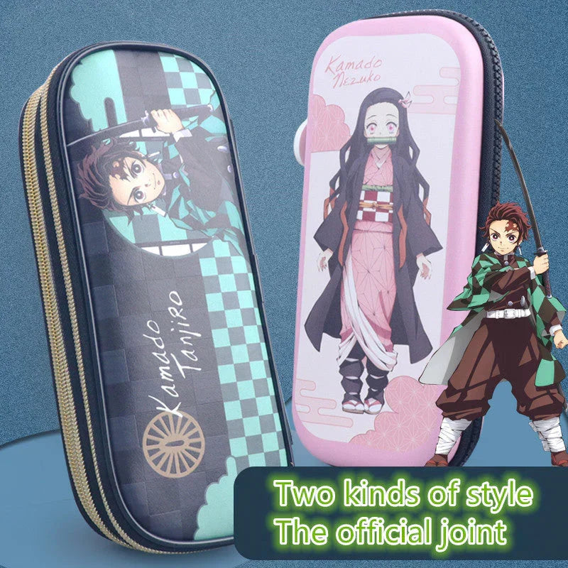 Trousse à stylo Kamado Tanjirou, nouveauté 2022, grande capacité 3 couches, EVA étanche