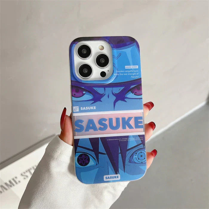 Coque de téléphone anti-collision en silicone tendance exquise Uzumaki/Sasuke/Kakashi Apple