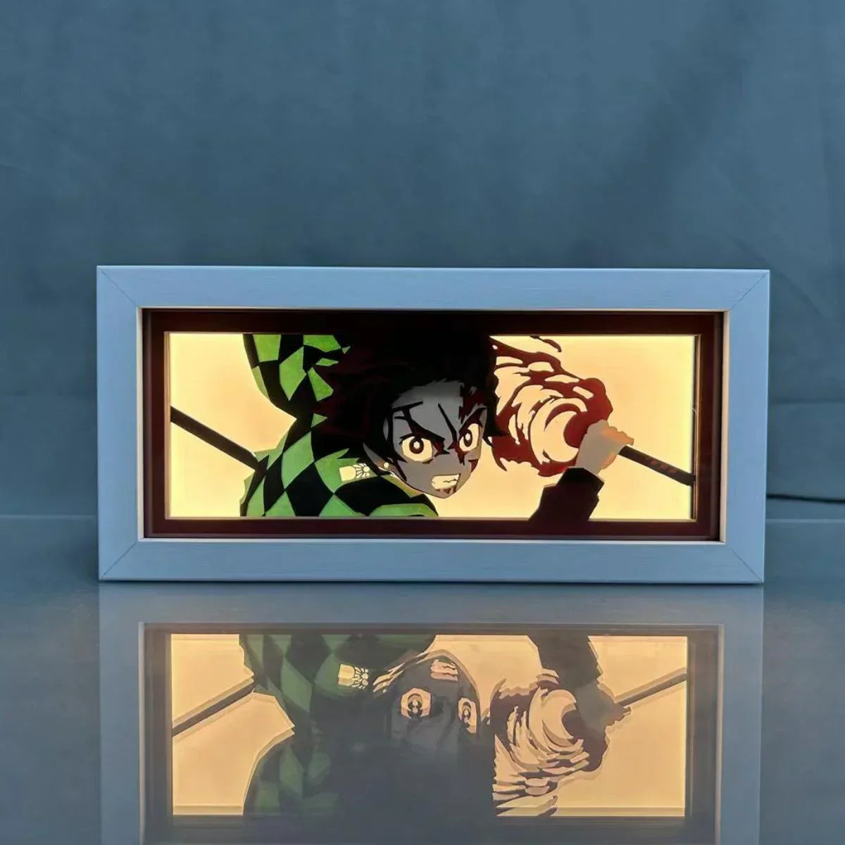 Tanjirou/Nezuko/Giyuu/Mitsuri Veilleuses de bureau exquises Luminescence Décoration de bureau