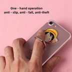Support de téléphone autocollant à l'effigie des personnages Luffy/Chopper/Sanji