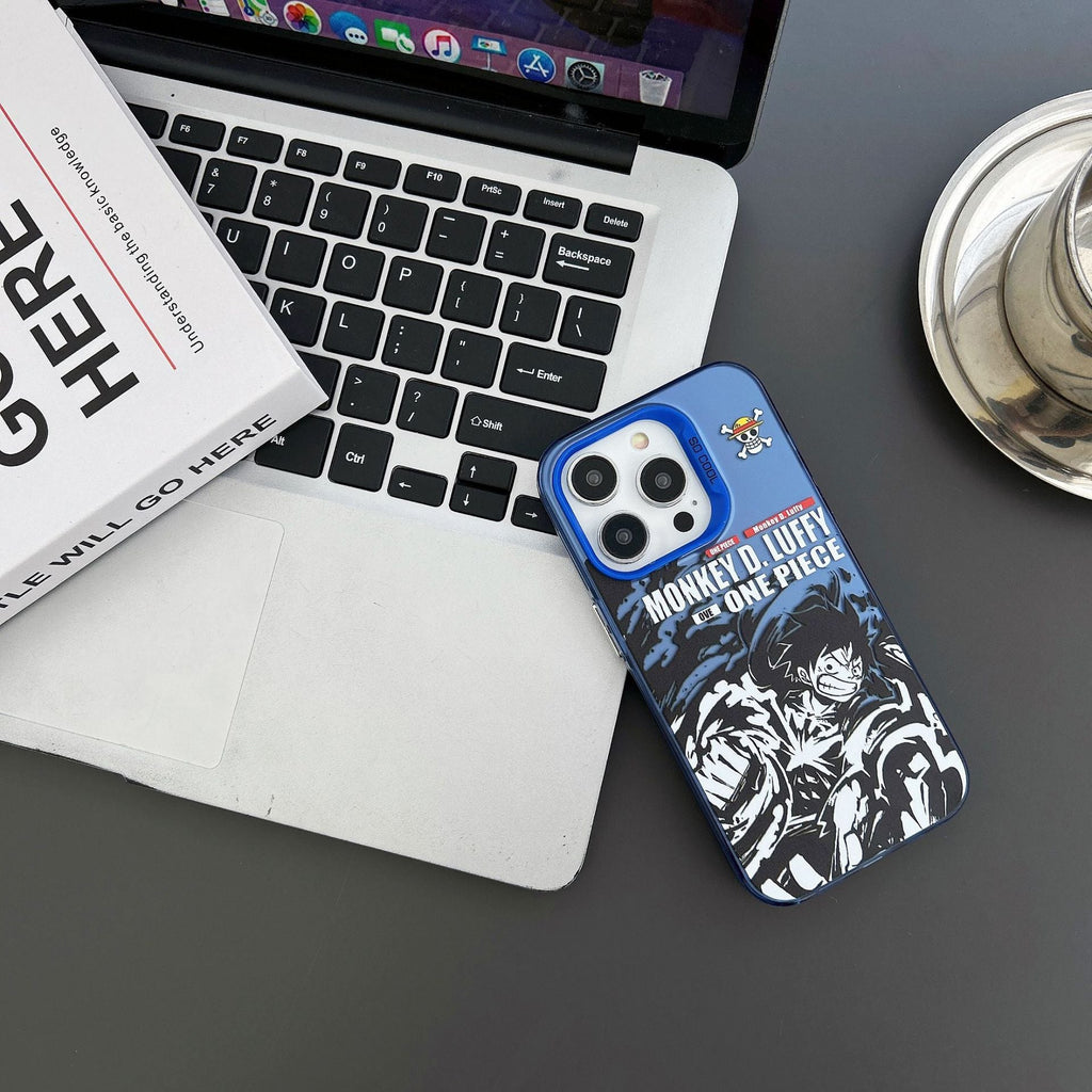 Coque Luffy/Zoro en silicone antichoc pour iPhone