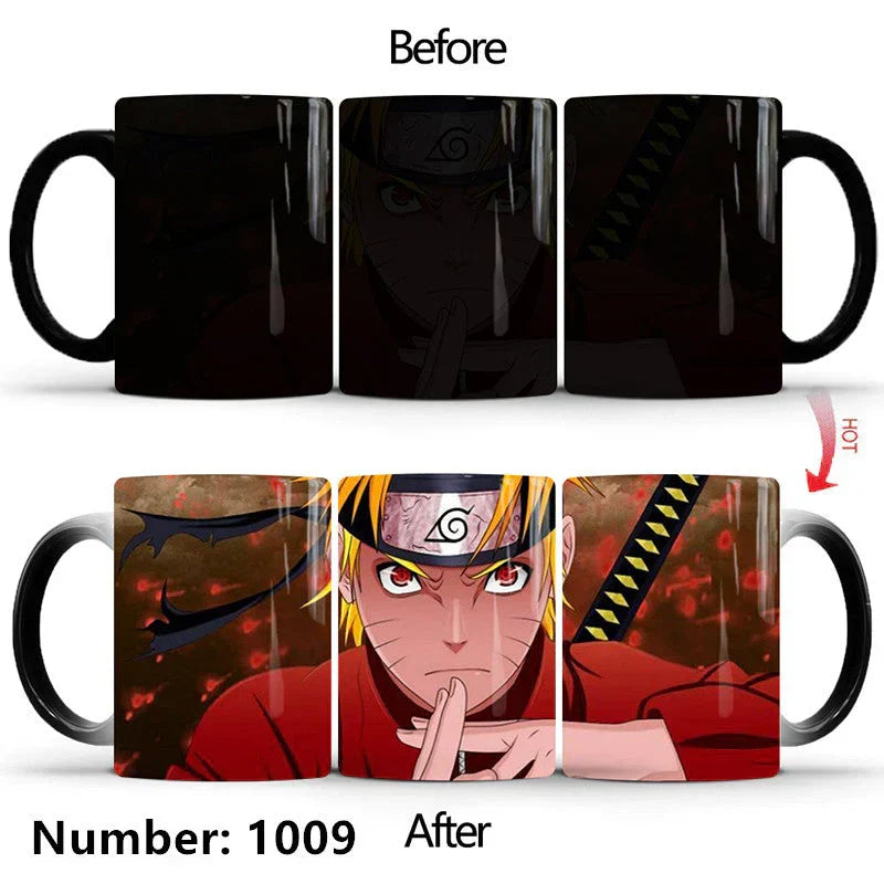 Uzumaki/Sasuke Color-Changing Mug Ceramic Heated Water Gradient Magic Coffee Mug cup