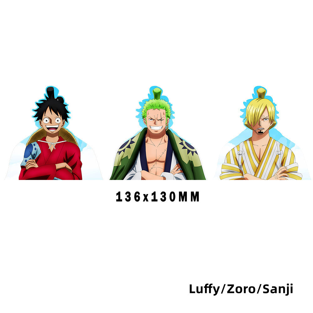 Luffy / Zoro / Nami 3D Gradient Stickers