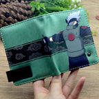 Portefeuille en cuir exquis Sasuke/Itachi/Kakashi avec design grande capacité et excellente qualité
