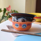 Luffy/Ace/Sabo role logo lovely cartoon interesting straw hat bowl