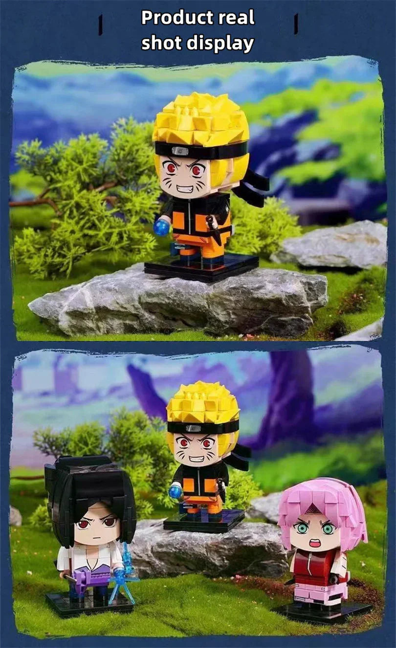 Uzumaki/Sasuke personnage original de jouet de construction en briques