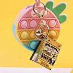 Porte-clés Luffy/Zoro Machine à sous fruitée Pendentif livre pop-up Machine à sous