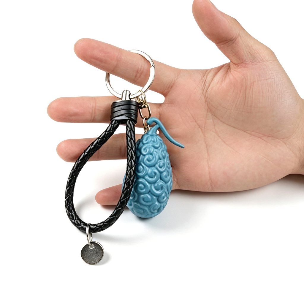 Porte-clés One Piece Luffy Fruit du Démon, Porte-clés Anime Gomu Gomu No Mi