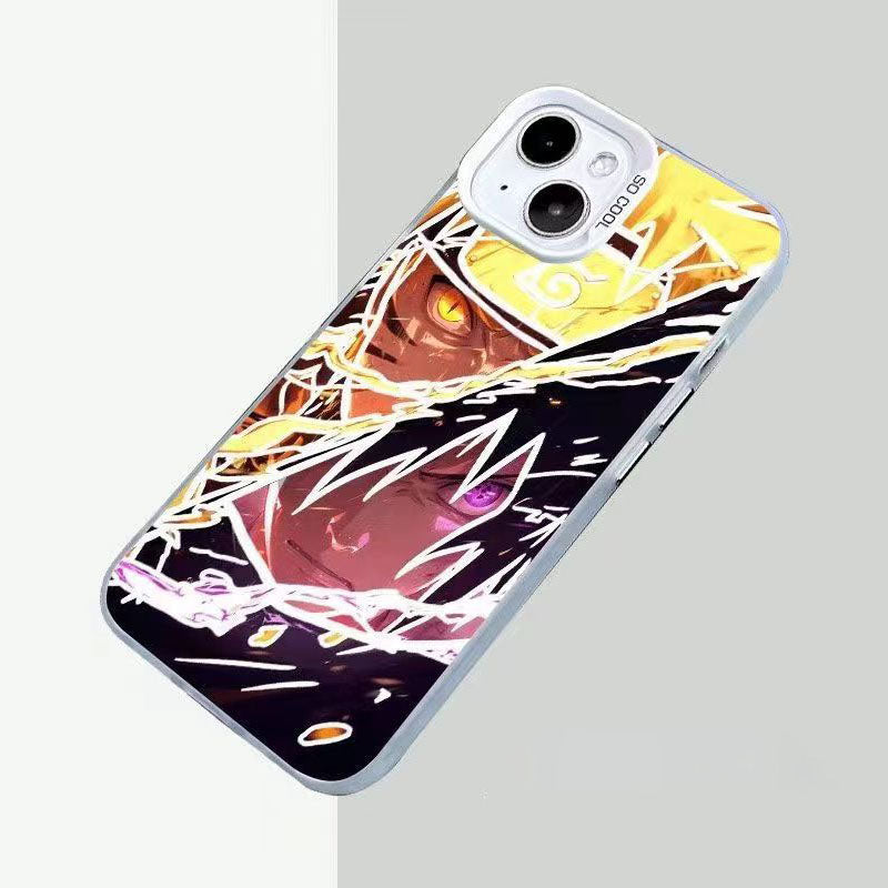 Coque de téléphone antichoc en silicone Uchiha Sasuke pour iPhone