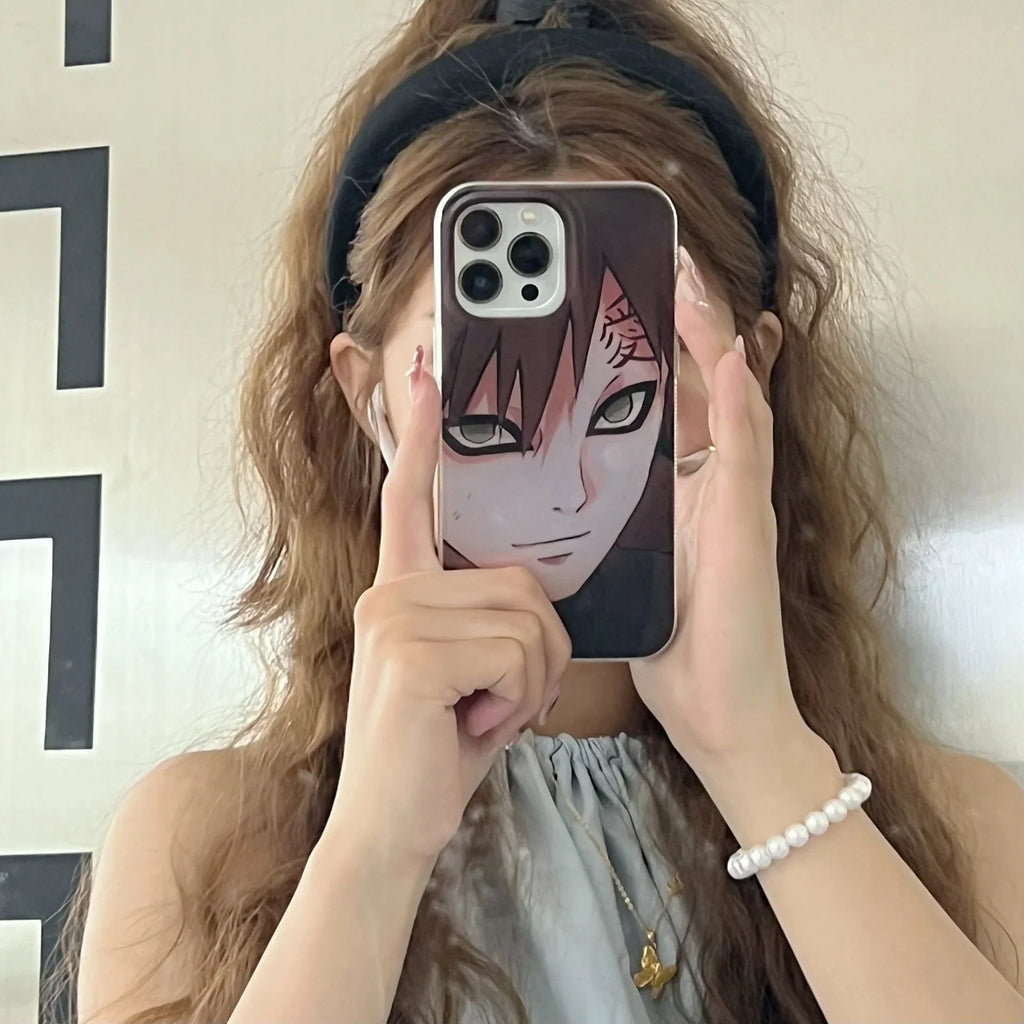 Coque de téléphone Itachi/Gaara Apple exquise en silicone anti-collision