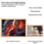 Luffy/Zoro/Sanji peuvent servir de miroirs, de peintures décoratives ou de tableaux lumineux.