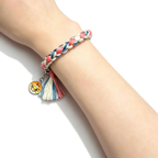 Bracelet tressé réglable Démon supérieur de Demon Slayer, Breloque Anime à pompon
