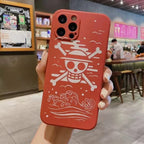 Coque Luffy/Law en silicone antichoc pour iPhone