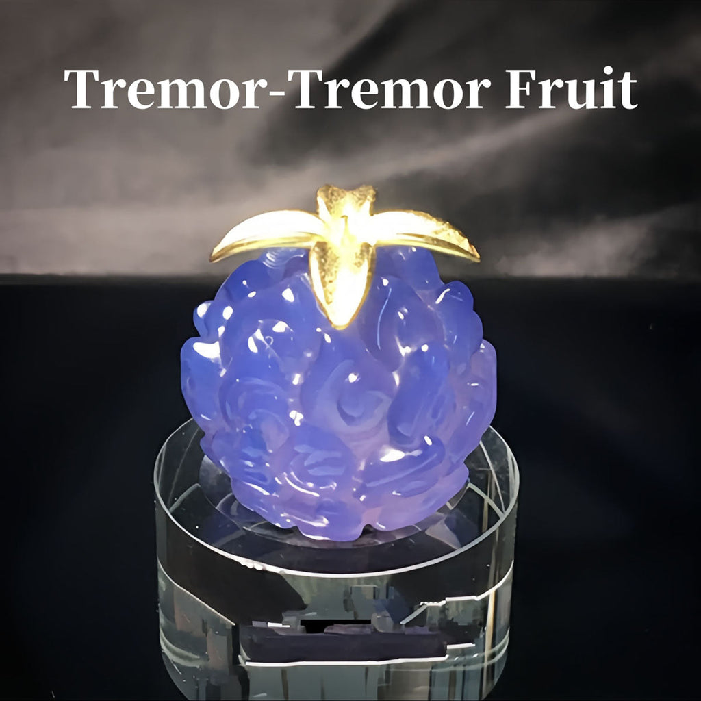 Ensemble collier et pendentif en agate naturelle faits à la main Luffy Fruit du démon