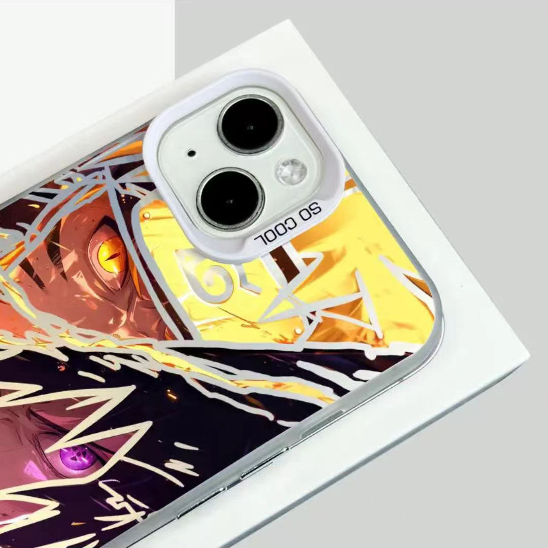 Coque de téléphone antichoc en silicone Uchiha Sasuke pour iPhone