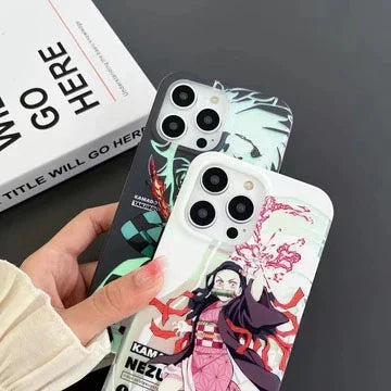 Tanjirou/Nezuko Apple exquisite Trend Silicone Anti-collision phone case