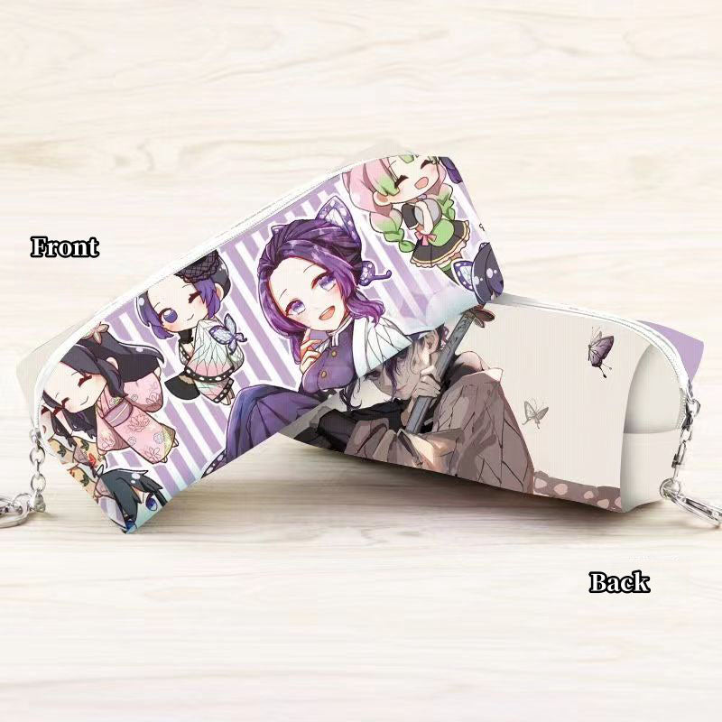 Tanjirou/Nezuko exquise trousse multi-fonctionnelle avec compartiments astucieux et motifs originaux