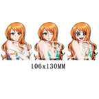 Autocollants 3D dégradés Luffy/Zoro/Nami