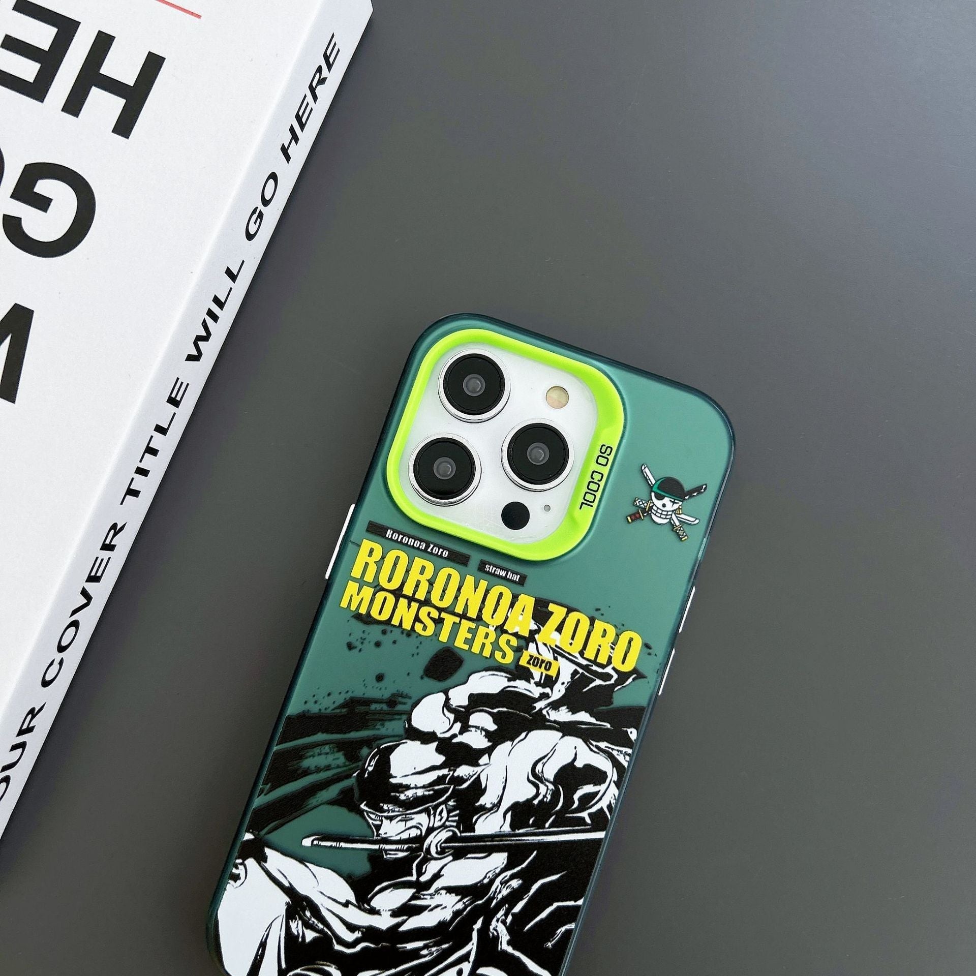 Coque Luffy/Zoro en silicone antichoc pour iPhone