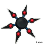 Figurine Sharingan avec hand spinner en métal pour soulager le stress