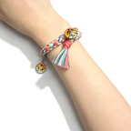 Bracelet tressé réglable Démon supérieur de Demon Slayer, Breloque Anime à pompon