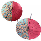 Demon Slayer Tanjiro Zenitsu Shinobu Katana Sword Handle Umbrella, Anime Pattern Windproof Straight Rain Sun Umbrella