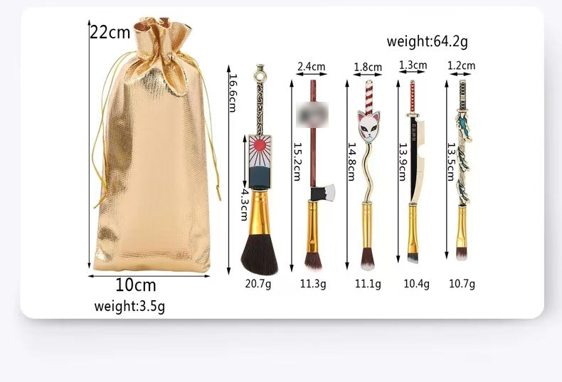 Stylo de maquillage exquis Tanjirou/Nezuko, traits délicats, couleurs variées, créez un maquillage raffiné