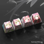 Capuchon de clavier mécanique créatif transparent Nezuko/Tanjirou/Tokitou Muichirou mignon