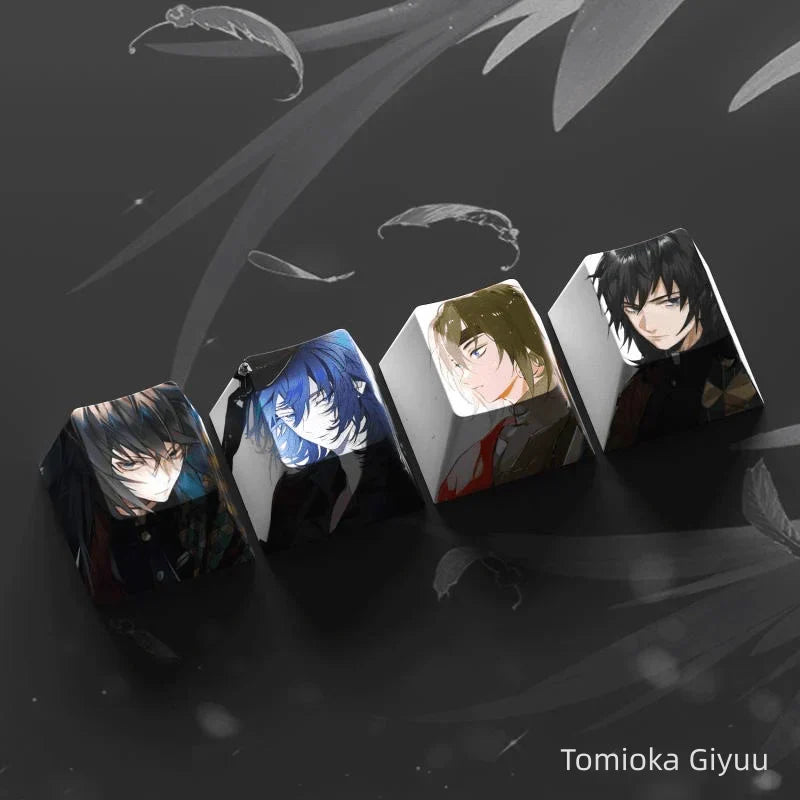 Capuchon de clavier mécanique créatif transparent Nezuko/Tanjirou/Tokitou Muichirou mignon