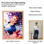 Luffy/Zoro/Sanji peuvent servir de miroirs, de peintures décoratives ou de tableaux lumineux.
