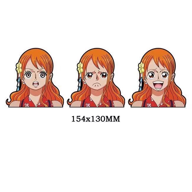 Autocollants 3D dégradés Luffy/Zoro/Nami