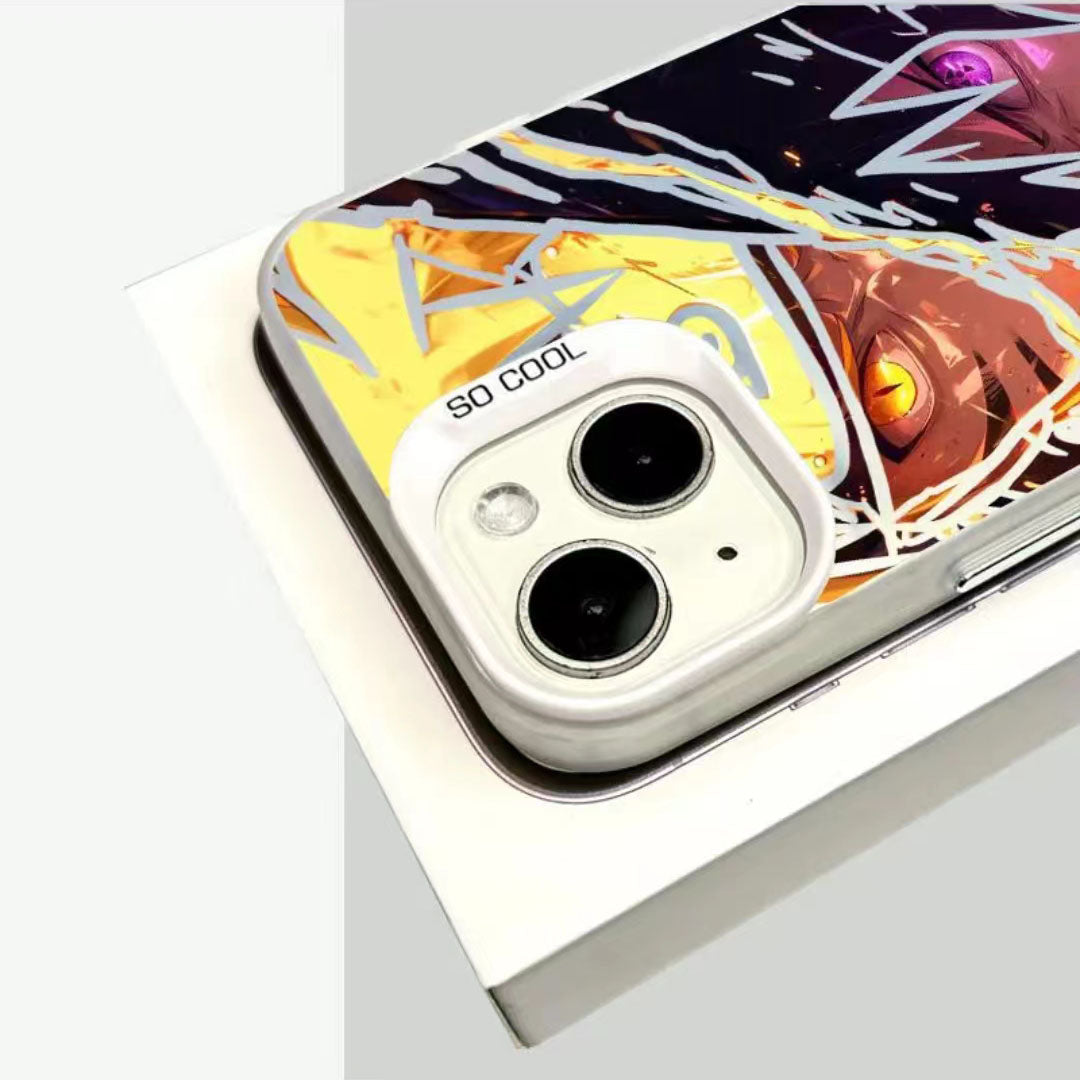 Coque de téléphone antichoc en silicone Uchiha Sasuke pour iPhone